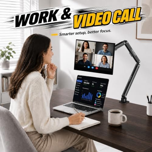 Urmust Magnetic Portable Monitor Stand, VESA & Magnetic 2-in-1 iPad Stand L - Image 5
