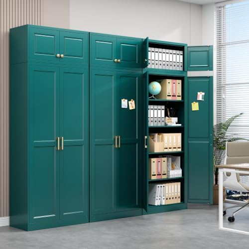 Polup 86" Tall Metal Kitchen Pantry Storage Cabinet with Doors and Shelves - Image 6