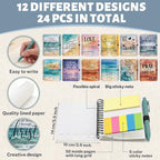 Sprial Notebooks with Pens Bulk, 48 Pack, 5.5 x 4.7 Inch, Ocean - Image 4