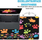 Keyboard Wrist Rest and Mouse Pad Set,31.5x11.8 Inches Desk Mat,Waterproof Non-Slip Ergonomic Wrist Support for Pain Relief,Extended Desk Protector for Office Home Gaming,Dog Paw Prints - Image 6