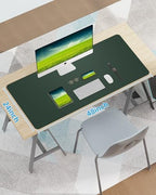 Leather Desk Pad Protector,Mouse Pad,Office Desk Mat, Non-Slip PU Leather Desk Blotter,Large Desk mat,Waterproof Keyboard mat for Office/Home/Decor (Dark Green,48" x 24") - Image 7