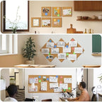 MaxGear 60" x 48" Large Cork Board for Wall, 20 Pack 12" x 12" Tiles - Image 5