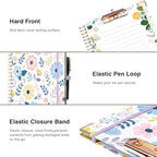 Ospelelf Clipboard with Storage 8.5 X 11，Padfolio Organizer, Spiral Portfolio Letter Size with Notepad, Pen Holder, 5 Extra Folder Divider Pages, Elastic Closure Nurse Office Essentials Daisy - Image 5