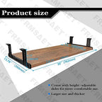 FRMSAET Under Desk 20/24/30 inch Keyboard Drawer Platform (30 in, Brown) - Image 4