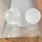 Office Chair Mat for Hard Floors - 47''×47'',Heavy Duty Clear Wood/Tile Floor Protector PVC Transparent - Image 4