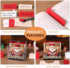 2027 3D Paper Carving Desk Calendar With LED Light (Santa Claus) - Image 6