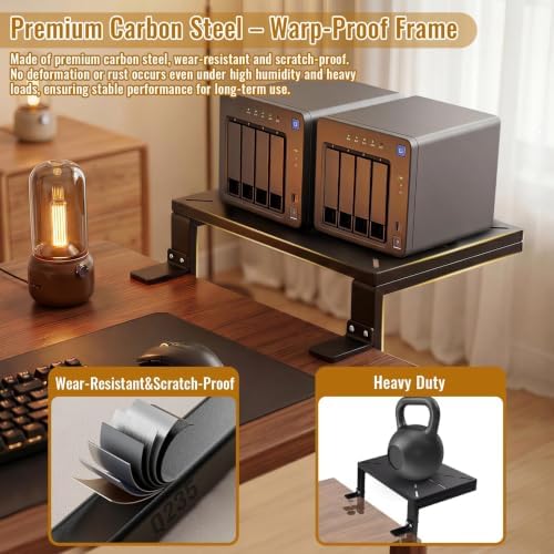 Desk Extender 15 in Clamp on Desk Shelf for Metal Organizer - Image 4