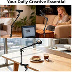 SMALLRIG 26" Magic Arm with Super Clamp, Overhead Phone Mount w/Cable Clip - Image 7