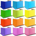 SATINIOR 36 Pcs Privacy Boards for Student Desks Classroom Desk Divider Trifold Table Desk Privacy Panel Privacy Folders for Students Desk Partition Study Carrel School Teacher 12 Colors, 16 x 12 in by SATINIOR