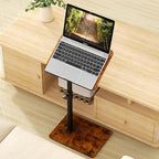 YUHFERA Sofa Armrest Tray Table for Couch - 360° Swivel Height Adjustable End for Small Spaces, Snack Side Table for Bed or Chair with Phone & Tablet Slot (Rich,Angle Adjustable) - Image 6