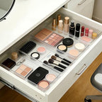 Manalete 31 Pcs Clear Plastic Drawer Organizer, Makeup & Vanity Organizer - Image 4