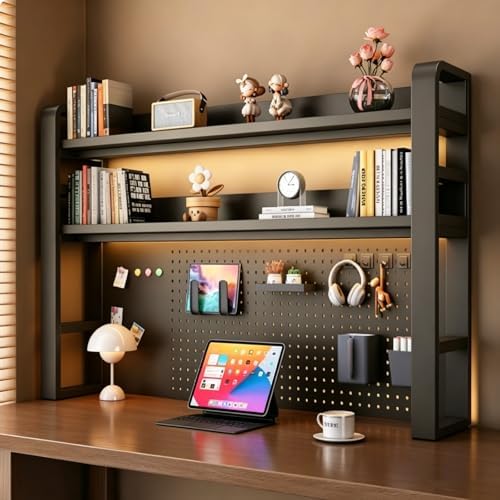 Desk Shelf Organizer with Pegboard & 31-Piece Accessory Kit by Unknown