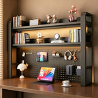 Desk Shelf Organizer with Pegboard & 31-Piece Accessory Kit by Unknown