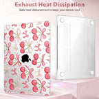 May Chen for M5 MacBook Air 13.6 Inch Case 2026 2025 2024-2022 Release M5 A3449 M4 A3240 M3 A3113 M2 A2681, Plastic Hard Shell Case for MacBook Air 13.6" with Retina Display, Cherries & Bows - Image 4