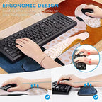 iCasso Table Mat for Workspace, Color Block 35.4"x15.7" Keyboard Mat - Image 3