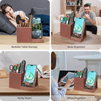 Pen Pencil Holder With Wireless Charger, Multifunctional Desk Organizer - Image 5