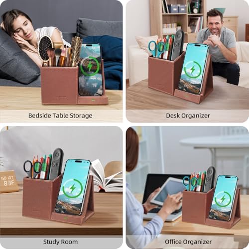 Pen Pencil Holder With Wireless Charger, Multifunctional Desk Organizer - Image 5