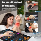 Desk Mat, Mouse Pad with Wrist Rest, 4-in-1 Large Mouse Pads for Desk, Ergonomic Mouse Pad and Keyboard Wrist Rest Gaming Keyboard Mat for Office,Color Butterfly Psalm - Image 4