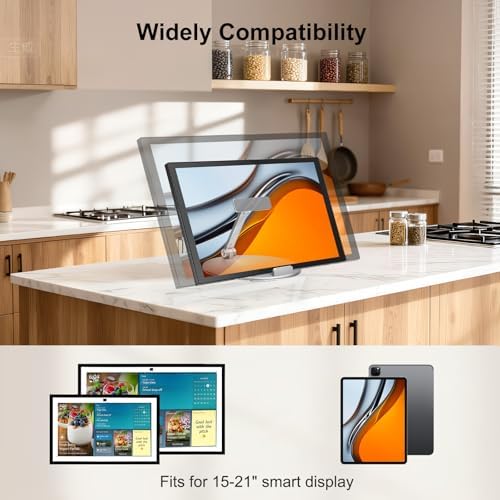 Aluminum Stand for 15"-21" Tablets/Portable Monitor with 360° Rotating Base - Image 2