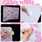 Sintuff Fabric Cork Pinboard for Dorm Wall Decor 30x20'', Cute Pink Floral - Image 6