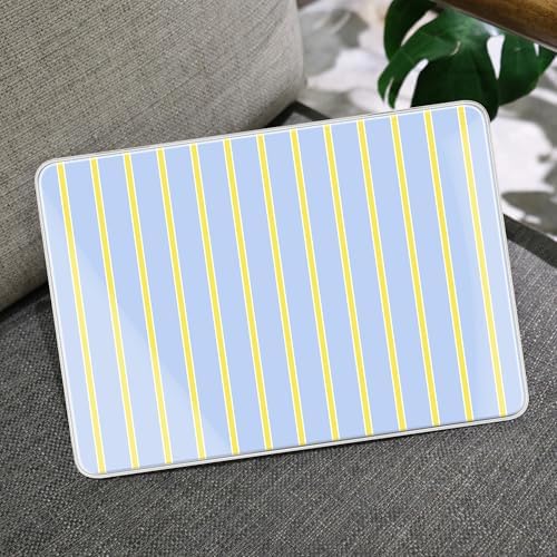 MEEgoodo 4-in-1 Printed Case for MacBook Neo 13 inch 2026 Release Model A3404, Laptop Hard Shell Cases with Keyboard Skin & Screen Protector & Webcam Covers, Yellow&White Stripes - Image 6