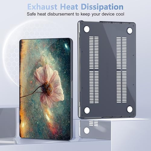 May Chen for 2026 MacBook Pro 14-inch M5 M4 M3 M2 M1 Pro/Max Chip, Release 2026 2025-2021, Model A3427 A3426 A3434 A3112 A3401 A3185, Plastic Hard Shell with Keyboard Cover, Flower Stars - Image 5