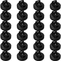 Magnet Zip Tie Mount Magnetic Zip Ties Mount 25LBS Strong Multipurpose Wire Cable Holder Mount Wire Clips Management for Home Office Marine Electrical Wiring (Black, 24 Piece) by CNHABAGUOrganizeItAll