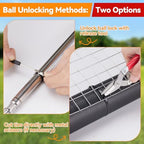 Heavy Steel Cable Tie Gun Tool Set, 2026 Upgraded Stainless Steel Cable Tie Gun with 200pcs Uv Resistant Black Metal Zip Ties Heavy Duty Outdoor Fastening & Cutting for Chain Link Fence, Exhaust Pipe - Image 6