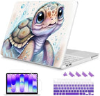 Mektron Case for 2026 MacBook Neo 13-inch A18 Pro chip A3404 Laptop Cover with 13-inch (Diagonal) Liquid Retina Display+ Keyboard Cover+ Screen Protector, Cute Turtle by Mektron
