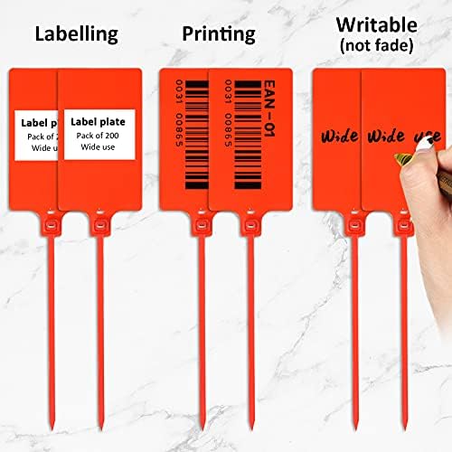 Youyole 200pcs Plastic Seals Shipping Tags Logistics Use Big Sign Tie Large - Image 3