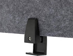 Desk Divider Privacy Panel, 60 inch Office Partition Screen, 15mm Thick Polyester Fiber Soundproof Barrier, Drill-Free Desktop Divider for Workstation Study Library Classroom, Anthracite Grey - Image 4