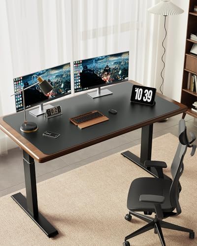 YSAGi 55" x 24" Large PU Leather Desk Mat for Keyboard and Mouse - Waterproof Non-Slip Desk Pad Protector for Office, Home, Writing Desk, Dark Grey - Image 2