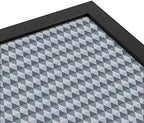 PinPix 30x20 inch Cork Bulletin Board. This Decorative Framed Pin Board Comes with Diamond Pattern in Grey and Blue Design and Satin Black. Ideal for Home, Office Decor or School (PinPix-227) - Image 4