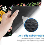 Desk Mat, Mouse Pad with Wrist Rest, 4-in-1 Large Mouse Pads for Desk, Ergonomic Mouse Pad and Keyboard Wrist Rest Gaming Keyboard Mat for Office,Dog Mom Flower - Image 4