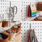 Spampur 6 Pack Peg Board Organizer, Includes Metal PegBoard and Accessories - Image 6