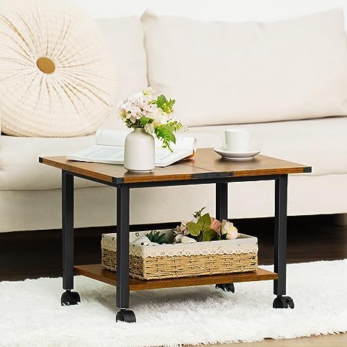 Lerliuo Under Desk Printer Stand, 2-Tier Industrial Rolling Printer Table - Image 4