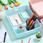 12 Pack Turn‑In Paper Trays for Classroom, Pastel - Image 4