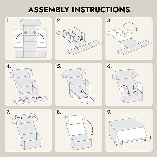 Stockroom Plus Mailing Box - 100 Pack, White, 4 x 3 x 2 Inch Corrugated Cardboard - Foldable Business Card Boxes & Mailers for Storage, Transit & Moving - Image 6