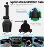 Charchendo Adjustable Extendable Cup Holder Tablet Stand - 4-12.9 inch Tablet & Phone Mount, Non-Slip Secure Clamp, for Car/Truck, Fits iPad Pro/Air/Mini, Samsung Galaxy Tab - Image 5