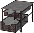 Simple Houseware Stackable 2 Tier Sliding Basket Organizer Drawer, Bronze by SimpleHouseware