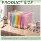 Novabright 1 Pack Acrylic File Organizer, Legal, 14.17"L x 12.2"W x 10.24"H - Image 2