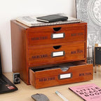 Large Wooden Drawers Wooden Box with Drawer Brown - Image 2