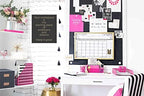 BLU MONACO Pink Office Supplies Hot Pink Desk Accessories for Women Office - 6 Piece Cute Pink Desk Organizer Set - Image 2