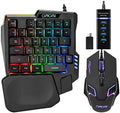One Handed Gaming Keyboard and Mouse Combo for LOL/Wow/fortnite/Dota/PUBG by CHONCHOW
