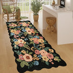 DUKINO 3x6 Runner Rug for Hallway, Washable Kitchen Rug Non Slip, Black - Image 5