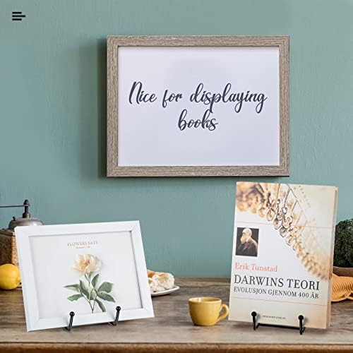 Mixweer 12 Pcs Book Stands for Display Metal Stand, 4.3", 6", 8", Black - Image 6
