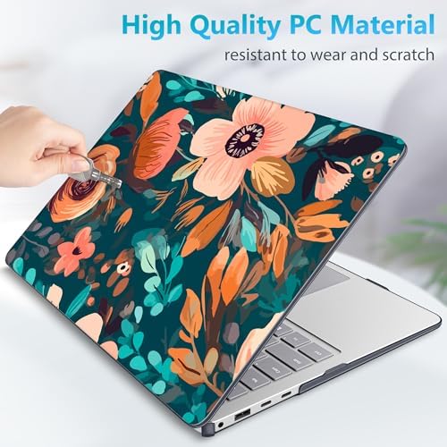 Mektron Case for 13.8" Microsoft Surface Laptop 8/7 (2026/2024) Surface Laptop 13.8 Inch Cover Fits Model 2036, Keyboard Cover +Screen Protector +Dust Plugs, Abstract Florals - Image 6