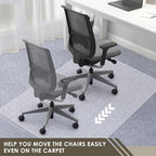 Azadx Heavy Duty Office Chair Mat for Carpet 36" x 48" with Lip Ship Flat - Image 4