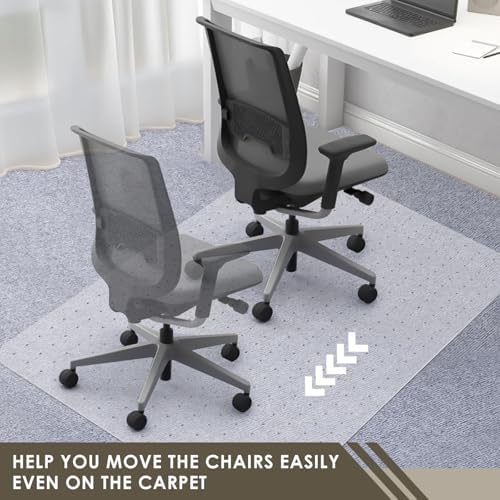 Azadx Heavy Duty Office Chair Mat for Carpet 36" x 48" with Lip Ship Flat - Image 4