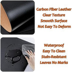 Leather Desk Pad, Office Desk Mat Waterproof Black, Smooth Mouse Writing Surface, Maximum Protection Dual-Sided Pu Leather Blotter for Game/Home(Cork,90x45cm) - Image 3